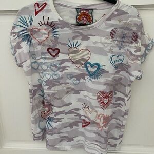 Johnny Was Heart Patterned Shirt